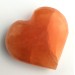 HEART in Orange / Peach Selenite High Quality A+ LOVE Crystal Healing Specimen-1