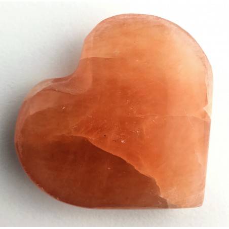 HEART in Orange / Peach Selenite High Quality A+ LOVE Crystal Healing Specimen-2