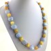 Blue CHALCEDONY JADE & CALCITE Necklace Jewel Crystal Chakra High Quality A+-1