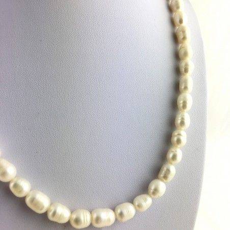 Wonderful Necklace in PEARL Naturals Grezze Gift Idea Chakra Reiki High Quality A+-3
