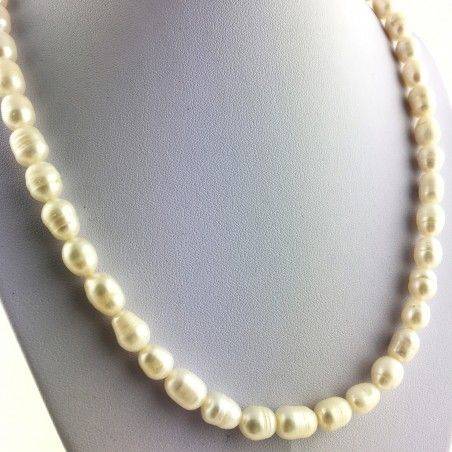 Wonderful Necklace in PEARL Naturals Grezze Gift Idea Chakra Reiki High Quality A+-4