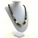 Collar CALCITA Amarilla Ojo de Tigre ONIX Negro CORNALINA Piedra del Sol-4