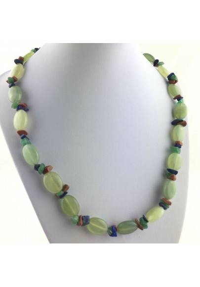 Wonderful JADE Necklace Lapis Lazuli AVENTURINE SUNSTONE Quality A+-1