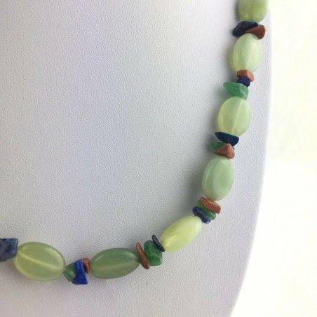 Wonderful JADE Necklace Lapis Lazuli AVENTURINE SUNSTONE Quality A+-2