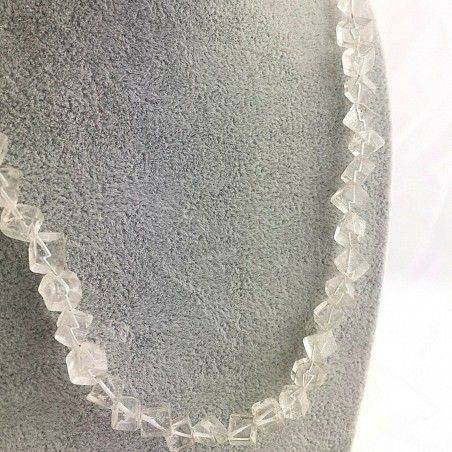 Stupenda COLLANA in QUARZO IALINO Cubico CRISTALLO DI ROCCA Regalo Minerali A+-2