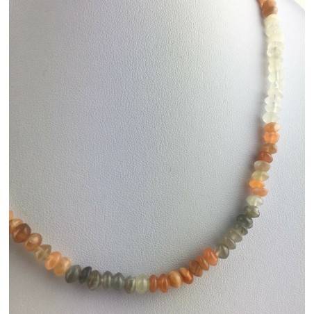 COLLAR en ADULARIA Piedra de Luna Regalo Minerales Chakra Reiki Zen A+-2