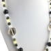 CARNELIAN Black ONIX Hyaline Quartz Chalcedony Jade CALCITE Necklace-3