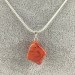 Colgante en CORNALINA ROJA Rodado COLLAR Alta Calidad Minerales Chakra Zen A+-1