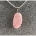 Ciondolo in QUARZO ROSA Burattato COLLANA Alta Qualità Minerali Chakra Zen A+-1
