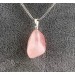 Ciondolo in QUARZO ROSA Burattato COLLANA Alta Qualità Minerali Chakra Zen A+-2