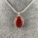 CARNELIAN Crystal AGATE Pendant Cabochon Tumbled Stone Necklace MINERALS A+-1