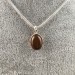 Ciondolo in CORNIOLA su Argento Invecchiato COLLANA Minerali Alta Qualità A+-1