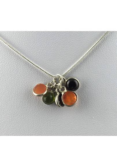 Pendant in CARNELIAN Cabochon Necklace MINERALS High Quality Chakra Reiki A+-1