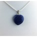 Colgante CORAZÓN en LAPISLÁZULI Montado en Plata Envejecida COLLAR Minerales-1