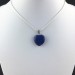 Colgante CORAZÓN en LAPISLÁZULI Montado en Plata Envejecida COLLAR Minerales-2