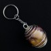 MOOKAITE Jasper Keychain Keyring Handmade Silver Plated Spiral-1