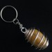 MOOKAITE Jasper Keychain Keyring Handmade Silver Plated Spiral-3