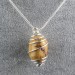 Colgante JASPE MOKAITA - LEO GEMINIS PISCIS Zodiaco Plata A+-3