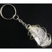 Porte-clés dans Quartz Hyalin - AQUARIUM Zodeaco Argent monté Fabriqué à la main-1