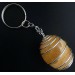 Porte-clés dans Calcite jaune - VIERGE SAGITTAIRE Zodeaco Plaqué Argent A+-1