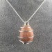 Heliolite SunStone Pendant - LEO SCORPIO Zodiac SILVER Plated Spiral A+-2