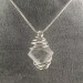 Ciondolo CALCITE GREZZA SPATO D'ISLANDA - VERGINE SAGITTARIO Spirale Argento-2