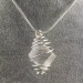 Ciondolo CALCITE GREZZA SPATO D'ISLANDA - VERGINE SAGITTARIO Spirale Argento-3