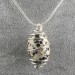 Ciondolo DIASPRO DALMATA DALMATINA Montata Artigianalmente Spirale Argento A+-2