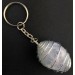 Portachiavi CELESTITE CELESTINA - GEMELLI ACQUARIO Spirale Placcata Argento A+-4