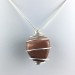 Red Sun Stone Pendant Tumbled Stone - LEO SCORPIO Zodiac Silver A+-4