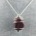 RAINBOW JASPER Pendant - ARIES LEO Zodiac Silver Plated Spiral Charm Natural Stone-2