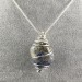Ciondolo SODALITE BRASILE - VERGINE SAGITTARIO Zodiaco Spirale Argento A+-1