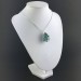 Precious Polished ARIZONA TURQUOISE Pendant Hand Made on Silver Plated Spiral A+-3