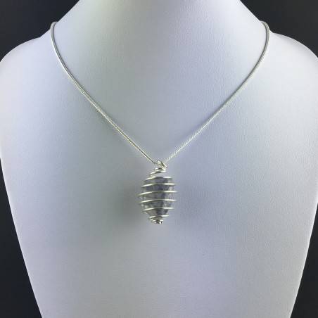 Ciondolo ZAFFIRO - VERGINE Zodiaco Regalo Spirale Placcata Raro Argento A+-2