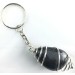 Porte-clés Hématite - SCORPION LION Zodeaco Spirale Plaqué Argent A+-1