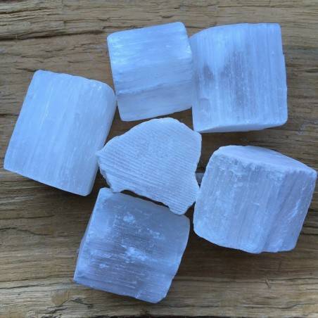 SELENITE GREZZA Brasile GRANDE Cristalloterapia A+ [Paghi una Sola Spedizione]-1