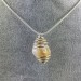 Pendant in CITRINE Quartz - VIRGO ARIES Zodiac Silver Plated Spiral A+-4