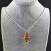 Pendant in CARNELIAN - LEO CANCER TAURUS Zodiac Silver Plated Spiral A+-2