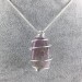 Colgante FLUORITA Arco Iris Hecho a mano en Espiral Baño de Plata Collar-4