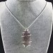 Ciondolo FLUORITE MISTA Montato Artigianalmente Spirale Placcata Argento Collana-8