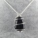 ASTROPHYLLITE Handmade Pendant Silver in Plated Spiral Necklace Minerals Chakra-1
