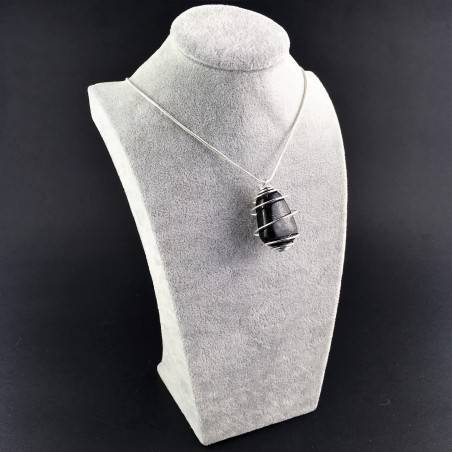 Colgante ASTROFILITA Hecho a mano en Espiral Baño de Plata Collar-3