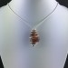 Pendentif Quartz HÉMATOÏDE - CANCER Zodeaco Spirale Plaqué Argent Cadeau A+-2