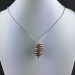 Pendentif Quartz HÉMATOÏDE - CANCER Zodeaco Spirale Plaqué Argent Cadeau A+-5