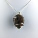 CHIASTOLITE Pendant - LIBRA GEMINI Zodiac SILVER Plated Spiral Crystal Bead Stones A+-1