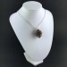 CHIASTOLITE Pendant - LIBRA GEMINI Zodiac SILVER Plated Spiral Crystal Bead Stones A+-3