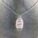 Pendentif CALCITE DE MANGANO Fabriqué à la main Spirale Plaqué Argent A+-1