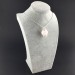 Pendentif CALCITE DE MANGANO Fabriqué à la main Spirale Plaqué Argent A+-6