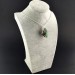 ZOISITE with RUBY Pendant - CANCER LEO VIRGO SCORPIO AQUARIUS Silver-6