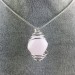 Colgante MANGANO CALCITA - CALCITA Zodiaco Espiral Baño de Plata A+-4